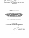 Садырин, Владимир Витальевич. Актуализация профессионализма руководителей учреждений начального профессионального образования: В системе повышения квалификации: дис. кандидат педагогических наук: 13.00.08 - Теория и методика профессионального образования. Челябинск. 2004. 188 с.