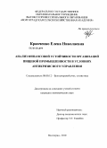 Кравченко, Елена Николаевна. Анализ финансовой устойчивости организаций пищевой промышленности в условиях антикризисного управления: дис. кандидат экономических наук: 08.00.12 - Бухгалтерский учет, статистика. Волгоград. 2010. 200 с.