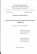 Тарасенко, Татьяна Николаевна. Анализ роли белков теплового шока 70 кДа в популяции Т-лимфоцитов: дис. кандидат медицинских наук: 14.00.36 - Аллергология и иммулология. Москва. 2003. 112 с.