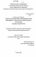 Газизова, Аделя Талибовна. Архитектурная типология учреждений системы непрерывного архитектурно-художественного образования: на примере Самарской области: дис. кандидат архитектуры: 18.00.02 - Архитектура зданий и сооружений. Творческие концепции архитектурной деятельности. Самара. 2006. 256 с.
