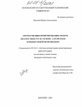 Новикова, Ирина Анатольевна. Автоматизация проектирования средств диагностики РЭУ на основе алгоритмов псевдобулевой оптимизации: дис. кандидат технических наук: 05.13.12 - Системы автоматизации проектирования (по отраслям). Воронеж. 2004. 127 с.