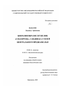 Панасян, Людмила Армиковна. Биоразнообразие жужелиц (Coleoptera. Carabidae) степей Центрального Предкавказья: дис. кандидат биологических наук: 03.00.32 - Биологические ресурсы. Махачкала. 2003. 139 с.