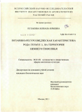 Кулакова, Юлиана Юрьевна. Ботанико-ресурсоведческая характеристика рода Thymus L. на территории Нижнего Поволжья: дис. кандидат биологических наук: 06.01.06 - Овощеводство. Москва. 2011. 180 с.