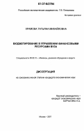 Храмова, Татьяна Михайловна. Бюджетирование в управлении финансовыми ресурсами вуза: дис. кандидат экономических наук: 08.00.10 - Финансы, денежное обращение и кредит. Москва. 2007. 150 с.