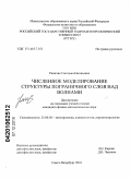 Раинчик, Светлана Евгеньевна. Численное моделирование структуры пограничного слоя над волнами: дис. кандидат физико-математических наук: 25.00.30 - Метеорология, климатология, агрометеорология. Санкт-Петербург. 2010. 114 с.