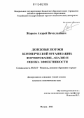 Жарков, Андрей Вячеславович. Денежные потоки коммерческой организации: формирование, анализ и оценка эффективности: дис. кандидат экономических наук: 08.00.10 - Финансы, денежное обращение и кредит. Москва. 2012. 202 с.