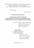 Беспаленко, Павел Николаевич. Духовная безопасность в системе национальной безопасности современной России: проблемы институционализации и модели решения: дис. доктор политических наук: 23.00.02 - Политические институты, этнополитическая конфликтология, национальные и политические процессы и технологии. Ростов-на-Дону. 2009. 260 с.