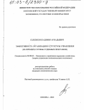 Селезнев, Владимир Аркадьевич. Эффективность организации и структуры управления: На примере службы судебных приставов: дис. кандидат экономических наук: 08.00.05 - Экономика и управление народным хозяйством: теория управления экономическими системами; макроэкономика; экономика, организация и управление предприятиями, отраслями, комплексами; управление инновациями; региональная экономика; логистика; экономика труда. Москва. 2003. 185 с.