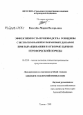 Киселева, Мария Валерьевна. Эффективность производства говядины с использованием кормовых добавок при выращивании и откорме бычков герефордской породы: дис. кандидат сельскохозяйственных наук: 06.02.04 - Частная зоотехния, технология производства продуктов животноводства. Троицк. 2008. 159 с.