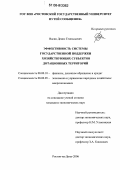 Васин, Денис Геннадьевич. Эффективность системы государственной поддержки хозяйствующих субъектов дотационных территорий: дис. кандидат экономических наук: 08.00.10 - Финансы, денежное обращение и кредит. Ростов-на-Дону. 2006. 179 с.