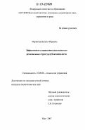 Маринчак, Наталья Юрьевна. Эффективность управления деятельностью региональных структур публичной власти: дис. кандидат социологических наук: 22.00.08 - Социология управления. Уфа. 2007. 188 с.