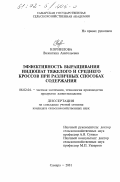 Корнилова, Валентина Анатольевна. Эффективность выращивания индюшат тяжелого и среднего кроссов при различных способах содержания: дис. кандидат сельскохозяйственных наук: 06.02.04 - Частная зоотехния, технология производства продуктов животноводства. Самара. 2001. 133 с.