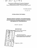 Орлова, Ирина Георгиевна. Экологические аспекты восстановления растительных ресурсов луговых степей Центрального Предкавказья: дис. доктор биологических наук: 03.00.16 - Экология. Ставрополь. 2004. 317 с.