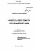 Лавриненко, Юлия Валерьевна. Эколого-биологическая характеристика и современное состояние восточноазиатских древесных интродуцентов в условиях Северо-Осетинской наклонной равнины: дис. кандидат биологических наук: 03.00.16 - Экология. Ставрополь. 2006. 187 с.