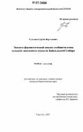 Гулгенов, Сергей Жаргалович. Эколого-фаунистический анализ сообществ птиц сельских населённых пунктов Байкальской Сибири: дис. кандидат биологических наук: 03.00.16 - Экология. Улан-Удэ. 2007. 149 с.