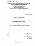 Григорьева, Елена Анатольевна. Эколого-климатические условия Еврейской автономной области и их влияние на здоровье населения: дис. кандидат биологических наук: 03.00.16 - Экология. Владивосток. 2003. 174 с.