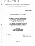 Исалова, Маржанат Нурулаевна. Экономические и организационные механизмы устойчивого развития промышленности региона: На примере Республики Дагестан: дис. доктор экономических наук: 08.00.05 - Экономика и управление народным хозяйством: теория управления экономическими системами; макроэкономика; экономика, организация и управление предприятиями, отраслями, комплексами; управление инновациями; региональная экономика; логистика; экономика труда. Москва. 2002. 305 с.