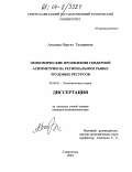 Аксиева, Наргиз Тахировна. Экономические проявления гендерной асимметрии на рынке трудовых ресурсов: дис. кандидат экономических наук: 08.00.01 - Экономическая теория. Ставрополь. 2004. 167 с.