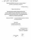Рафикова, Элина Рашитовна. Экономический потенциал региональной системы высшего профессионального образования в посткризисном развитии мезоэкономики Юга России: условия формирования, особенности и механизмы реализации: дис. кандидат экономических наук: 08.00.05 - Экономика и управление народным хозяйством: теория управления экономическими системами; макроэкономика; экономика, организация и управление предприятиями, отраслями, комплексами; управление инновациями; региональная экономика; логистика; экономика труда. Ростов-на-Дону. 2004. 170 с.