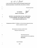 Кустикова, Марина Александровна. Экспресс-анализаторы состава атмосферы на поглощении излучения в вакуумной ультрафиолетовой области: дис. кандидат технических наук: 05.11.13 - Приборы и методы контроля природной среды, веществ, материалов и изделий. Санкт-Петербург. 2005. 139 с.