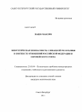Пацек, Максим. Энергетическая безопасность Словацкой Республики в контексте отношений Российской Федерации и Европейского Союза: дис. кандидат политических наук: 23.00.04 - Политические проблемы международных отношений и глобального развития. Санкт-Петербург. 2011. 207 с.