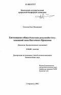 Сизонов, Олег Витальевич. Енотовидная собака (Nyctereutes procyonoides Grey) плавневой зоны Восточного Приазовья: биология, биоценотическое положение: дис. кандидат биологических наук: 03.00.08 - Зоология. Ставрополь. 2006. 159 с.