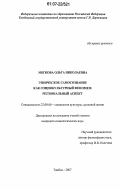 Мягкова, Ольга Николаевна. Этническое самосознание как социокультурный феномен: региональный аспект: дис. кандидат социологических наук: 22.00.06 - Социология культуры, духовной жизни. Тамбов. 2007. 197 с.