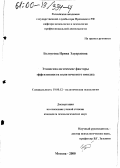 Белоусова, Ирина Эдуардовна. Этнопсихологические факторы эффективности политического имиджа: дис. кандидат психологических наук: 19.00.12 - Политическая психология. Москва. 2000. 196 с.