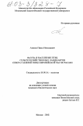 Амосов, Павел Николаевич. Фауна и население птиц сельскохозяйственных ландшафтов севера таежной зоны Европейской части России: дис. кандидат биологических наук: 03.00.16 - Экология. Москва. 2002. 153 с.