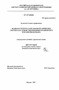 Кулагина, Галина Серафимовна. Фазовая структура в органо-неорганических системах на основе гидрофильных полимеров и тетраметоксисилана: дис. кандидат химических наук: 02.00.04 - Физическая химия. Москва. 2007. 175 с.