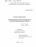Фролов, Валерий Юрьевич. Фитоценотическая структура сосновых лесов восточной части Центрального Кавказа: дис. кандидат биологических наук: 03.00.05 - Ботаника. Ставрополь. 2005. 229 с.