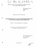 Щербинина, Юлия Витальевна. Формирование бухгалтерской информации для управления прибылью предприятия: дис. кандидат экономических наук: 08.00.12 - Бухгалтерский учет, статистика. Москва. 2003. 184 с.
