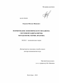 Королев, Михаил Иванович. Формирование экономического механизма системной защиты фирмы: методология, теория, практика: дис. доктор экономических наук: 08.00.01 - Экономическая теория. Волгоград. 2012. 401 с.