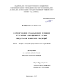 Ильюх, Максим Павлович. Формирование гражданской позиции курсантов авиационных вузов средствами воинских традиций: дис. кандидат наук: 13.00.08 - Теория и методика профессионального образования. Карачаевск. 2017. 228 с.
