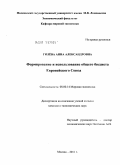 Гилева, Анна Александровна. Формирование и использование общего бюджета Европейского Союза: дис. кандидат экономических наук: 08.00.14 - Мировая экономика. Москва. 2011. 212 с.