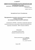 Калманбетова, Гульзат Талимбековна. Формирование и развитие многоукладности в аграрном секторе экономики: На материалах Кыргызской Республики: дис. кандидат экономических наук: 08.00.05 - Экономика и управление народным хозяйством: теория управления экономическими системами; макроэкономика; экономика, организация и управление предприятиями, отраслями, комплексами; управление инновациями; региональная экономика; логистика; экономика труда. Бишкек. 2006. 175 с.