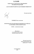 Полищук, Елена Алексеевна. Формирование и реализация человеческого капитала в экономике современной России: дис. доктор экономических наук: 08.00.01 - Экономическая теория. Санкт-Петербург. 2006. 248 с.