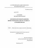 Серебряник, Евгений Эммануилович. Формирование информационно-личностной безопасности учащихся основной школы: дис. кандидат педагогических наук: 13.00.01 - Общая педагогика, история педагогики и образования. Калининград. 2011. 183 с.