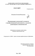 Моторина, Светлана Викторовна. Формирование иноязычной готовности к профессиональной деятельности у студентов гуманитарных специальностей: дис. кандидат педагогических наук: 13.00.08 - Теория и методика профессионального образования. Чита. 2006. 222 с.