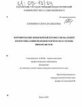 Клименко, Елена Васильевна. Формирование иноязычной профессиональной коммуникативной компетентности будущих финансистов: дис. кандидат педагогических наук: 13.00.08 - Теория и методика профессионального образования. Калуга. 2004. 200 с.