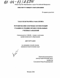 Табатабаи, Марина Рафаэловна. Формирование ключевых компетенций учащихся средних профессиональных учебных заведений: дис. кандидат педагогических наук: 13.00.08 - Теория и методика профессионального образования. Москва. 2004. 177 с.