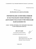 Молчанова, Наталья Валерьевна. Формирование коммуникативной культуры подростков в процессе деятельности клубов туристической направленности: дис. кандидат педагогических наук: 13.00.05 - Теория, методика и организация социально-культурной деятельности. Тамбов. 2008. 175 с.