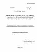 Губанов, Максим Юрьевич. Формирование компетентности в организации социально-правовой поддержки молодежи у будущего социального работника в вузе: дис. кандидат педагогических наук: 13.00.02 - Теория и методика обучения и воспитания (по областям и уровням образования). Тамбов. 2013. 247 с.