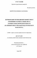 Мокроусова, Людмила Васильевна. Формирование мотивационно-ценностного отношения будущего специалиста к профессиональной деятельности: на примере индустриально-педагогического факультета: дис. кандидат педагогических наук: 13.00.08 - Теория и методика профессионального образования. Курск. 2007. 253 с.