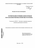 Фоменко, Светлана Александровна. Формирование муниципальных брендов как базы конкурентных преимуществ региона: дис. кандидат экономических наук: 08.00.05 - Экономика и управление народным хозяйством: теория управления экономическими системами; макроэкономика; экономика, организация и управление предприятиями, отраслями, комплексами; управление инновациями; региональная экономика; логистика; экономика труда. Ярославль. 2010. 168 с.