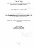 Степанова, Светлана Геннадьевна. Формирование музыкальной культуры школьников средствами национального музыкального искусства: На материале Республики Бурятия: дис. кандидат педагогических наук: 13.00.01 - Общая педагогика, история педагогики и образования. Улан-Удэ. 2006. 185 с.