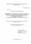 Гульнева-Луговская, Нина Ивановна. Формирование национально-культурной идентичности в поликультурном регионе средствами социально-культурной деятельности: на материале Российского эксклава на Балтике: дис. кандидат педагогических наук: 13.00.05 - Теория, методика и организация социально-культурной деятельности. Санкт-Петербург. 2012. 260 с.