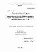 Пушкарева, Марина Петровна. Формирование поликультурной компетентности будущих учителей русского языка и литературы в образовательном процессе вуза: дис. кандидат педагогических наук: 13.00.08 - Теория и методика профессионального образования. Брянск. 2011. 188 с.