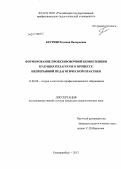 Кетриш, Евгения Валерьевна. Формирование проектировочной компетенции будущих педагогов в процессе непрерывной педагогической практики: дис. кандидат педагогических наук: 13.00.08 - Теория и методика профессионального образования. Екатеринбург. 2013. 181 с.