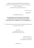 Дзвоник Вероника Петровна. Формирование психологической готовности будущих журналистов к профессиональной деятельности на различных этапах обучения в вузе: дис. кандидат наук: 00.00.00 - Другие cпециальности. ФГБОУ ВО «Кемеровский государственный университет». 2025. 196 с.